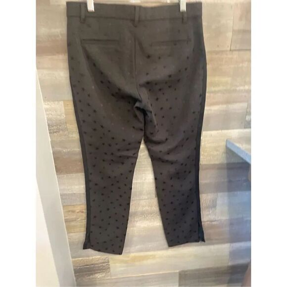 GAP NWT 6 black star embossed skinny ankle pants zip front pockets - Picture 5 of 8